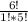 \frac{6!}{1!*5!}