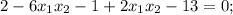 2-6x_1x_2-1+2x_1x_2-13=0;