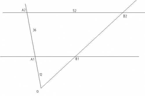 1.Два луча с началом в точке О пересекают одну из параллельных плоскостей в точках А1 и В1, а вторую