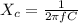 X_c=\frac{1}{2\pi fC}