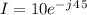 I=10e^-^j^4^5^