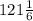 121\frac{1}{6}