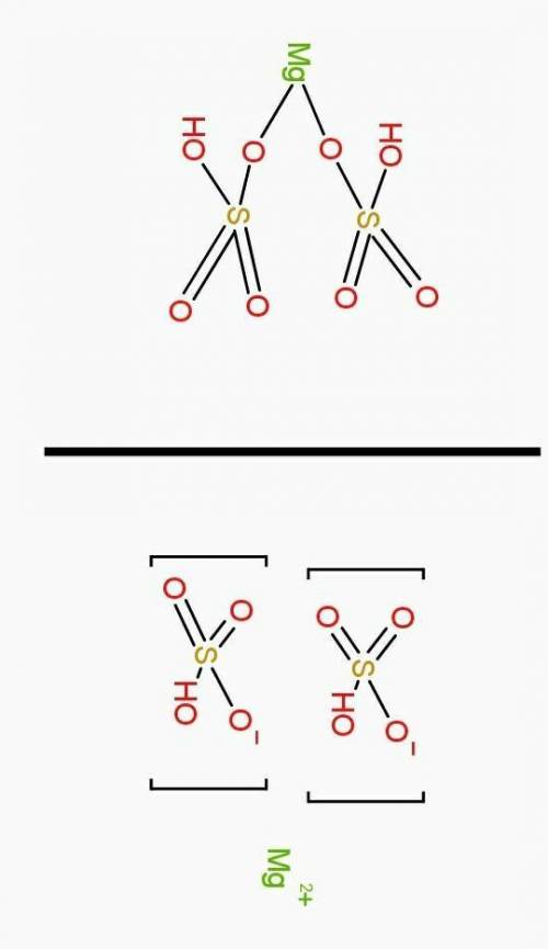 Составить графическую формулу гидросульфат Магния Mg(HSO4)2