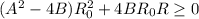 (A^2-4B)R_0^2+4BR_0R\geq 0