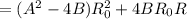 =(A^2-4B)R_0^2+4BR_0R