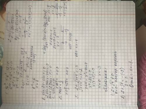 Решите показательное уравнение. 36x-4∙6x-12=0 Найти область определения функции. y=12x-9(x+7) Решите