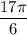 \dfrac{17\pi}6}