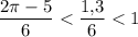 \dfrac{2\pi-5}{6}