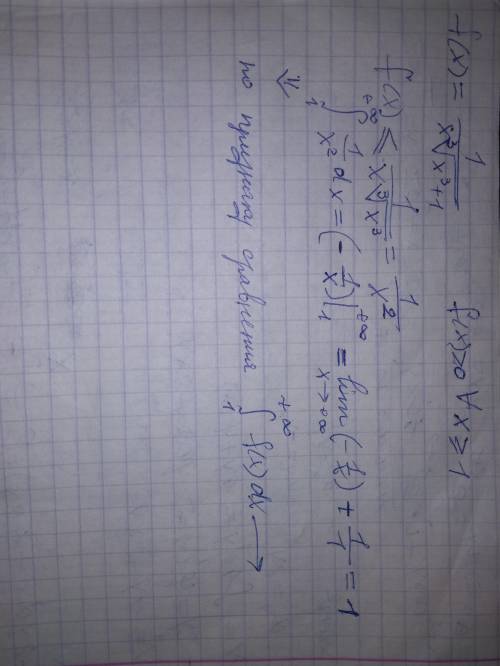 Исследовать сходимость несобственного интеграла