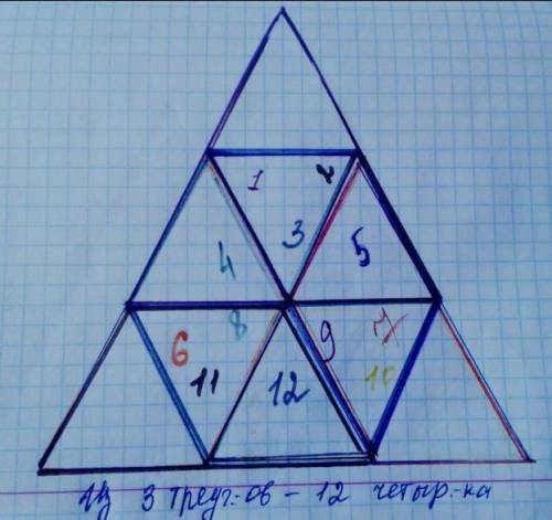 Напишите сколько здесь четырёх угольников? С объяснениями​