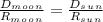 \frac{D_m_o_o_n}{R_m_o_o_n}=\frac{D_s_u_n}{R_s_u_n}