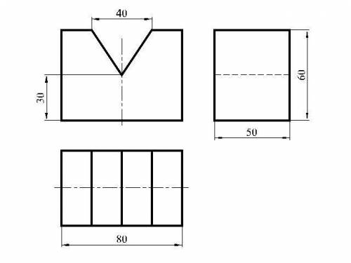 начертить 3 вид наброски хотя бы
