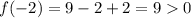 f(-2)=9-2+2=90