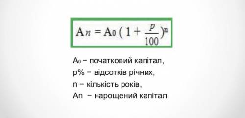 Вкладник поклав до банку 400грн під 3% річних.Яким буде його вклад через 2роки?