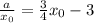 \frac{a}{x_0}=\frac{3}{4}x_0-3