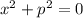 x^2+p^2=0