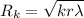 R_k=\sqrt{kr\lambda}