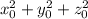 x_{0}^2+y_{0}^2+z_{0}^2