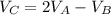 V_{C}=2V_{A}-V_{B}