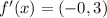 f'(x) = (-0,3)