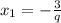 x_1 = -\frac{3}{q}