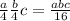 \frac{a}{4} \frac{b}{4} c=\frac{abc}{16}