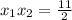 x_1x_2=\frac{11}{2}