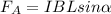 \displaystyle F_A=IBLsin\alpha