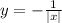 y=-\frac{1}{|x|}