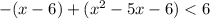 -(x-6)+(x^2-5x-6)