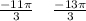 \frac{ - 11\pi}{3} \: \: \: \: \: \frac{ - 13\pi}{3}