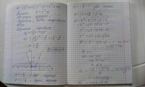 Найдите наибольшее целое значение параметра а, при котором уравнение имеет два корня