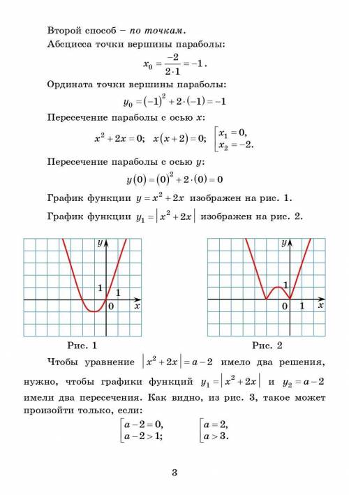 При каких значениях a уравнение будет иметь 2 корня? ​