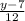 \frac{y-7}{12}