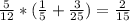 \frac{5}{12} *(\frac{1}{5} +\frac{3}{25} ) =\frac{2}{15}