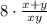 8\cdot \frac{x+y}{xy}