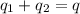 \displaystyle q_1+q_2=q