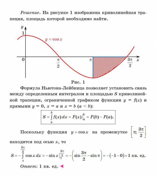 Найдите площадь фигуры ограниченной линиями .​