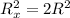 R_x^2=2R^2