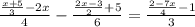 \frac{\frac{x + 5}{3} -2x}{4} -\frac{\frac{2x - 3}{2} +5}{6} =\frac{\frac{2 - 7x}{4} -1}{3}