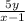 \frac{5y}{x-1}