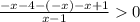 \frac{-x-4-(-x)-x+1}{x-1}0