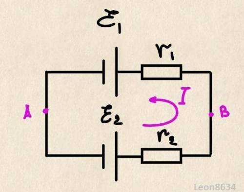 решить задачу))) Два источника питания соединены одноименными полюсами. ЕДС и внутреннее сопротивлен