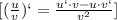 [(\frac{u}{v})`= \frac{u`\cdot v-u\cdot v`}{v^2} } ]