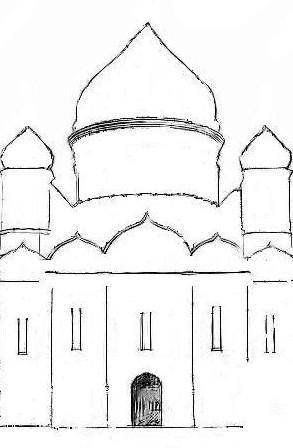 Нарисовать схему крестьянской церквиЗАРАНЕЕ