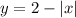 y=2-|x|