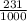 \frac{231}{1000}