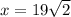 x=19\sqrt 2