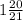 1 \frac{20}{21}