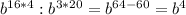 b^{16*4}:b^{3*20}=b^{64-60}=b^4